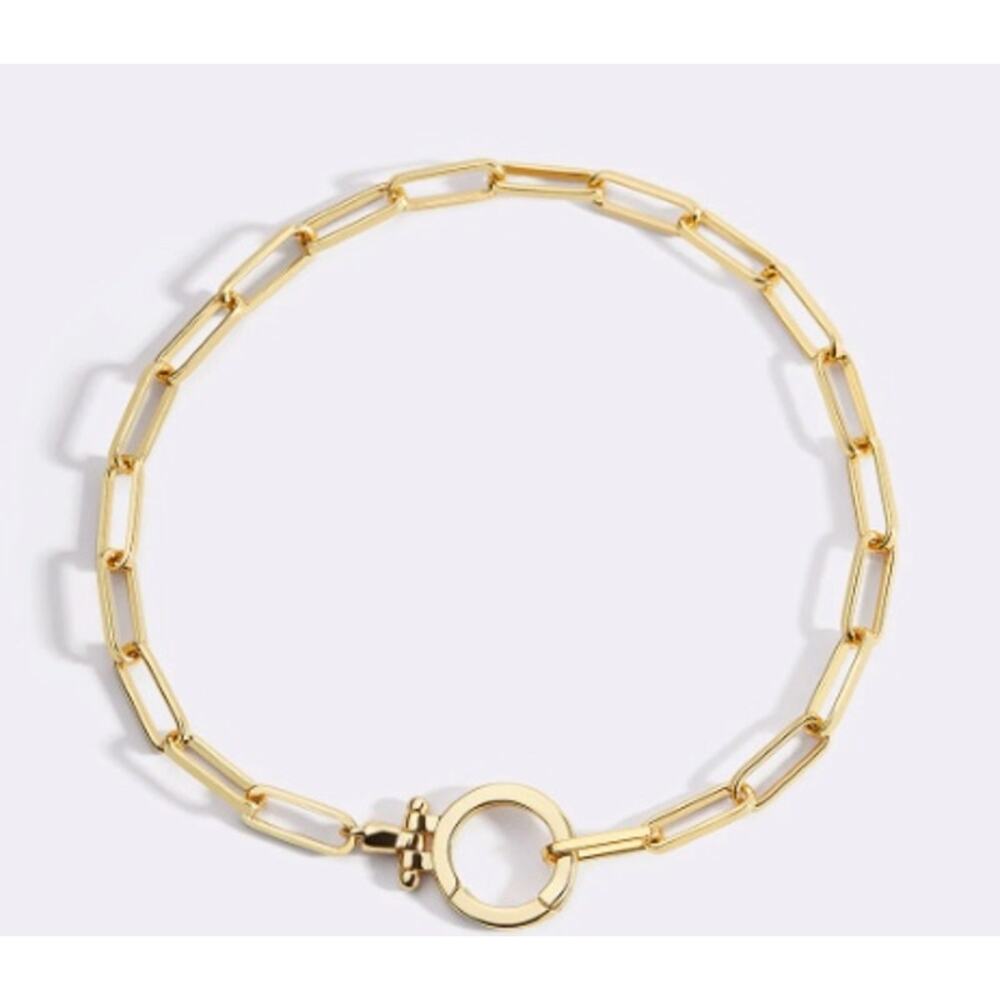 Mint & Lilly Mint Paperclip Bracelet*Gold*7"